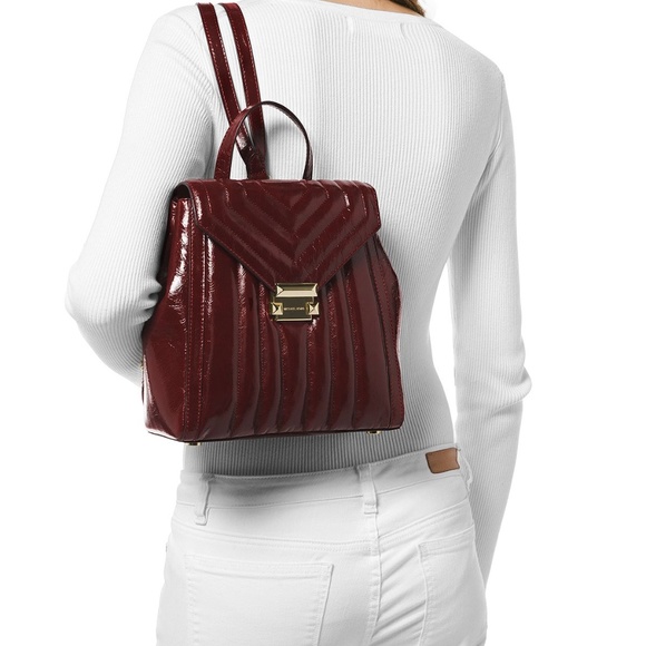 michael kors whitney quilted leather backpack